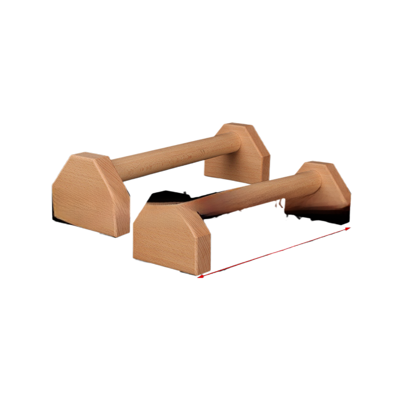 Wooden Push-Up Stand Fitness Support