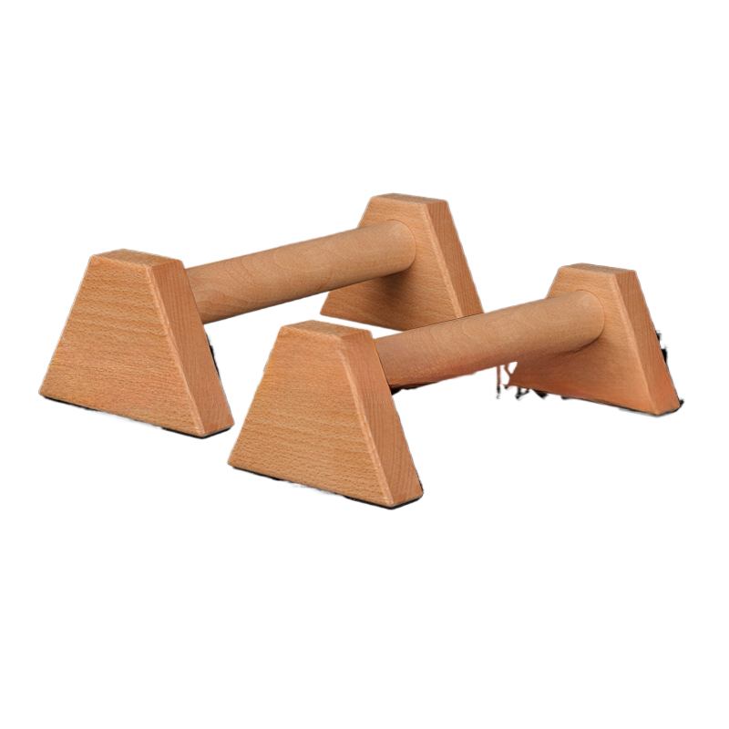 Wooden Push-Up Stand Fitness Support