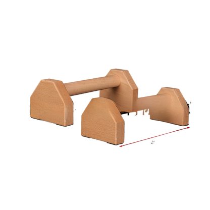 Wooden Push-Up Stand Fitness Support
