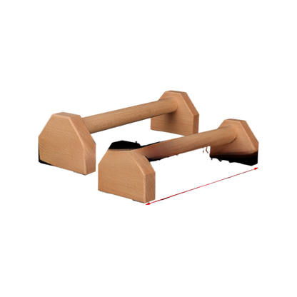 Wooden Push-Up Stand Fitness Support