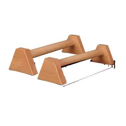 Wooden Push-Up Stand Fitness Support