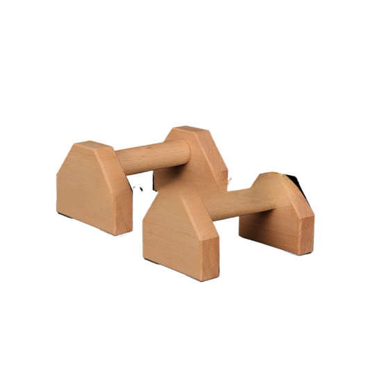 Wooden Push-Up Stand Fitness Support