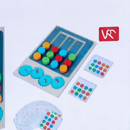 Wooden Rotating Four-Color Educational Chess Game