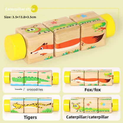 Wooden Rotating Puzzle Toy