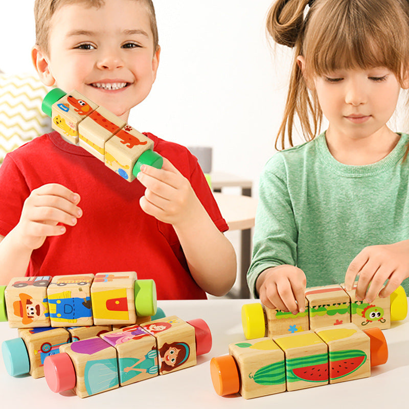 Wooden Rotating Puzzle Toy
