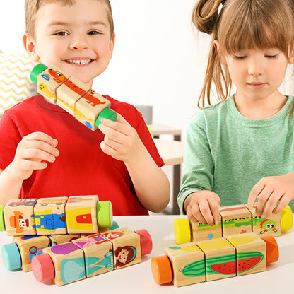 Wooden Rotating Puzzle Toy