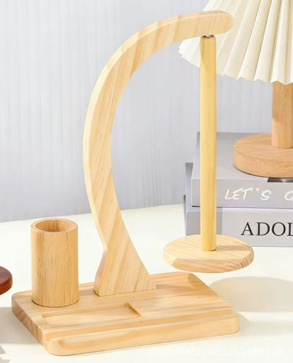 Wooden Rotating Yarn Spool Stand