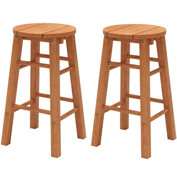 Wooden round bar stool