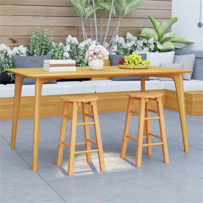 Wooden round bar stool