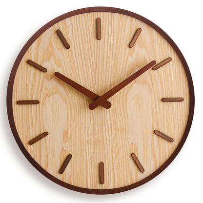 Wooden Round Quartz Wall Clock