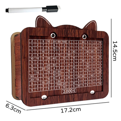 Wooden savings box