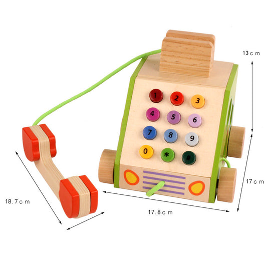 Wooden Simulation Phone Toy