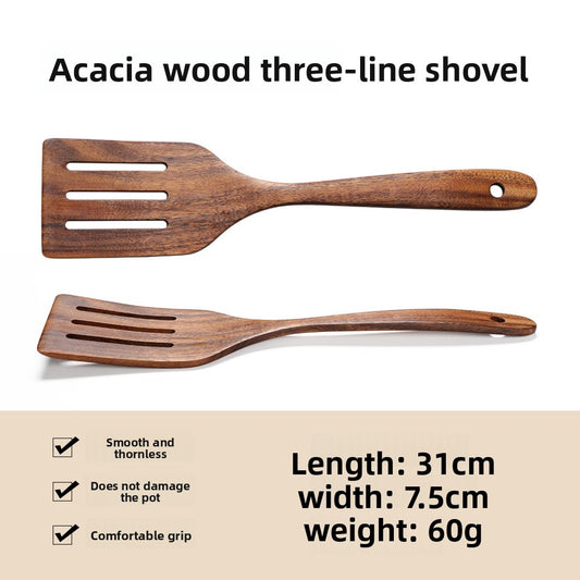 Wooden spatula and spoon