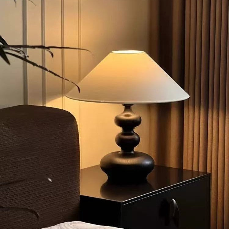Wooden table lamp