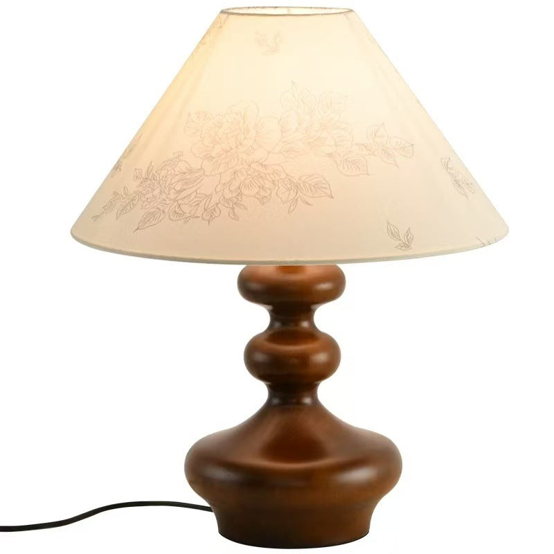 Wooden table lamp