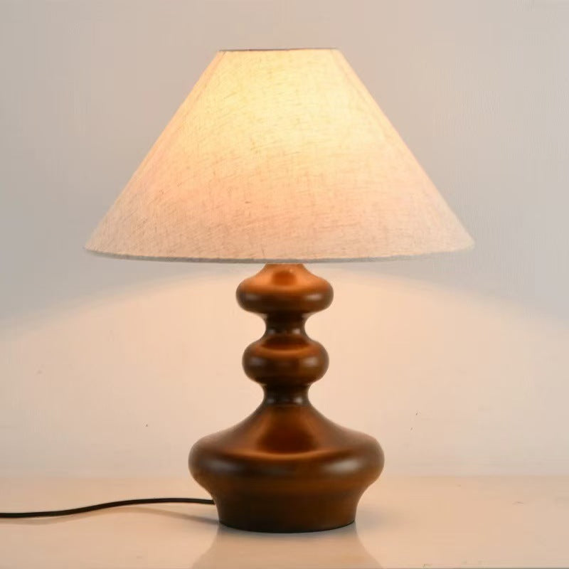 Wooden table lamp