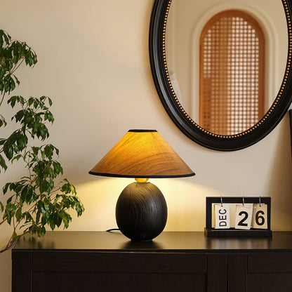 wooden table lamp