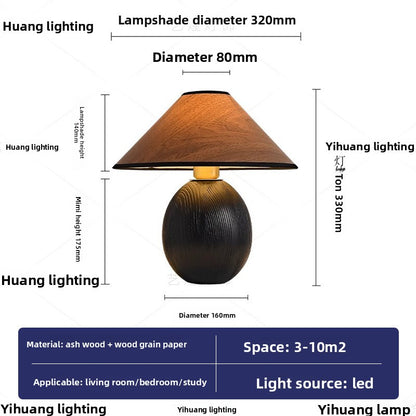 wooden table lamp