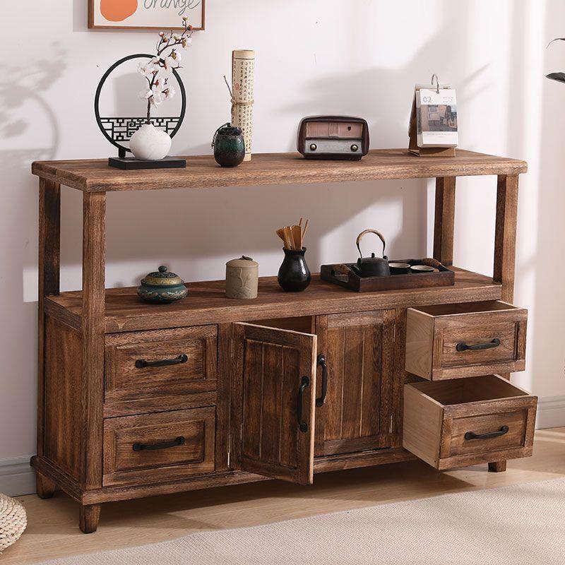 Wooden tea cabinet