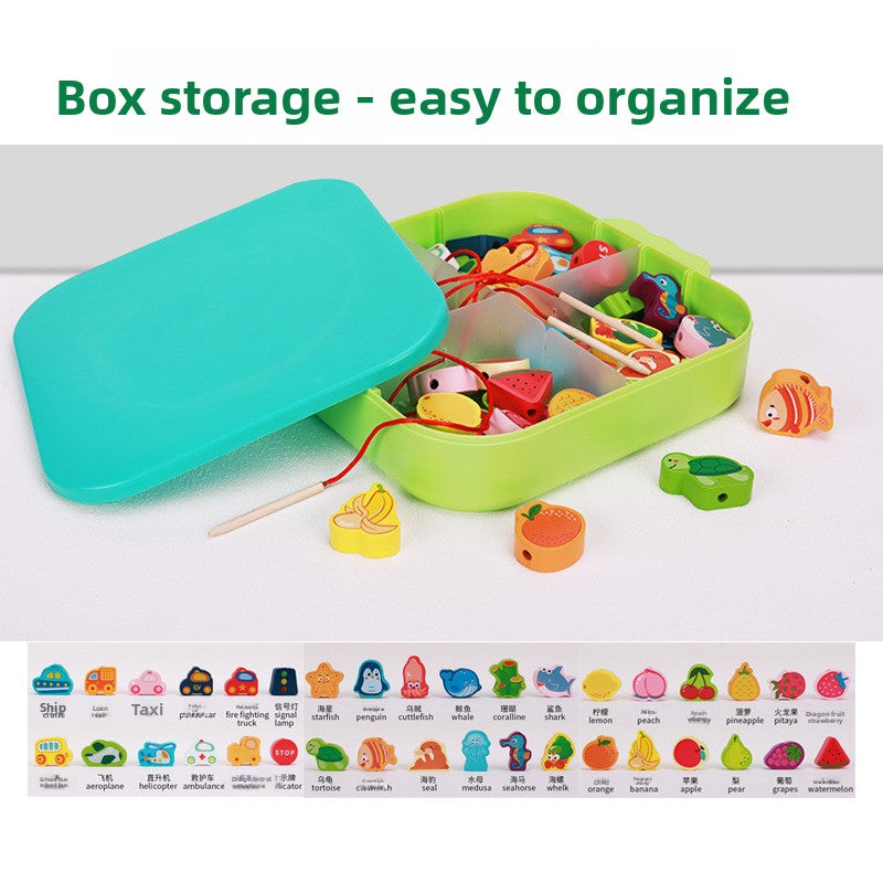 Wooden Threading Beads Early Learning Toy