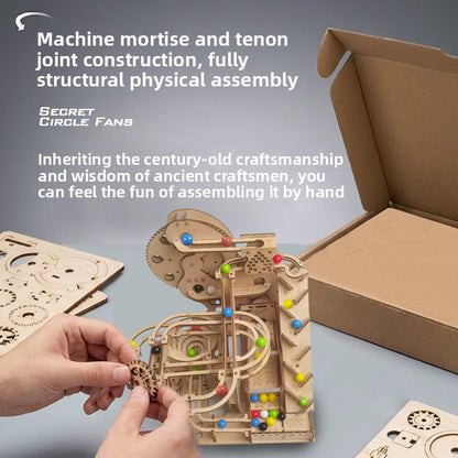 Wooden three-dimensional puzzle