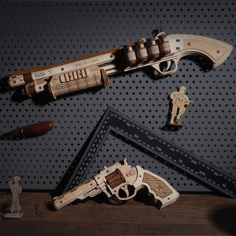 wooden toy gun