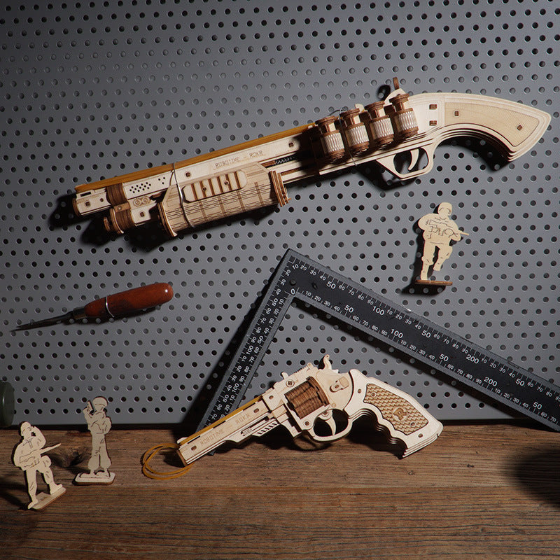 wooden toy gun