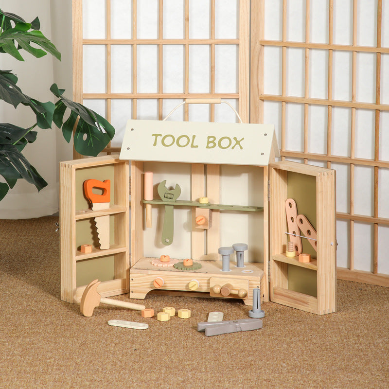 wooden toy toolbox