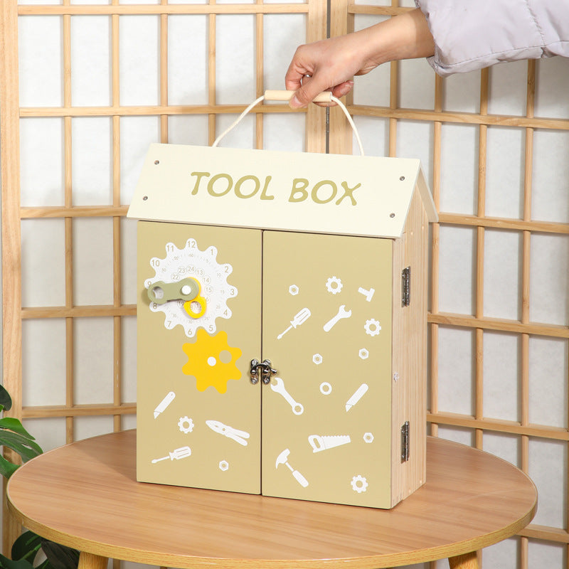 wooden toy toolbox