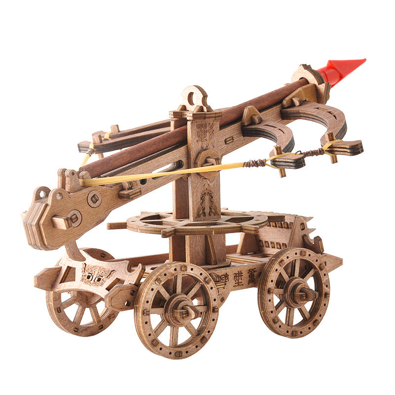 Wooden Toys, Ancient Building Experiment Props, Chariot, Offensive Car, Educational Toys, Boy Ornaments, Offensive Car