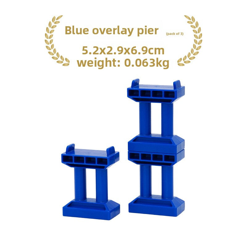 Wooden Train Track Bridge Piers