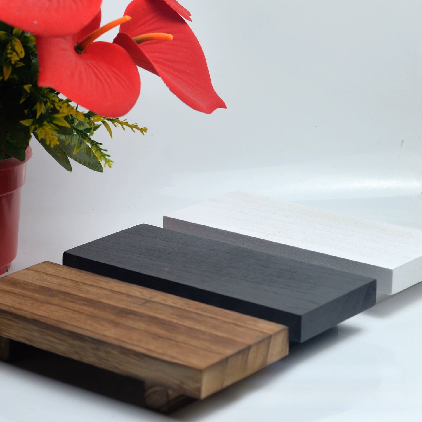Wooden tray support