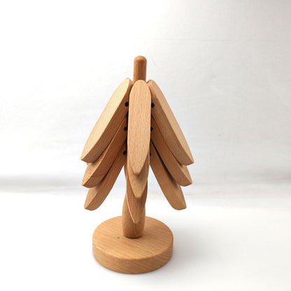 Wooden Tree Insulation Mat for Dining Table