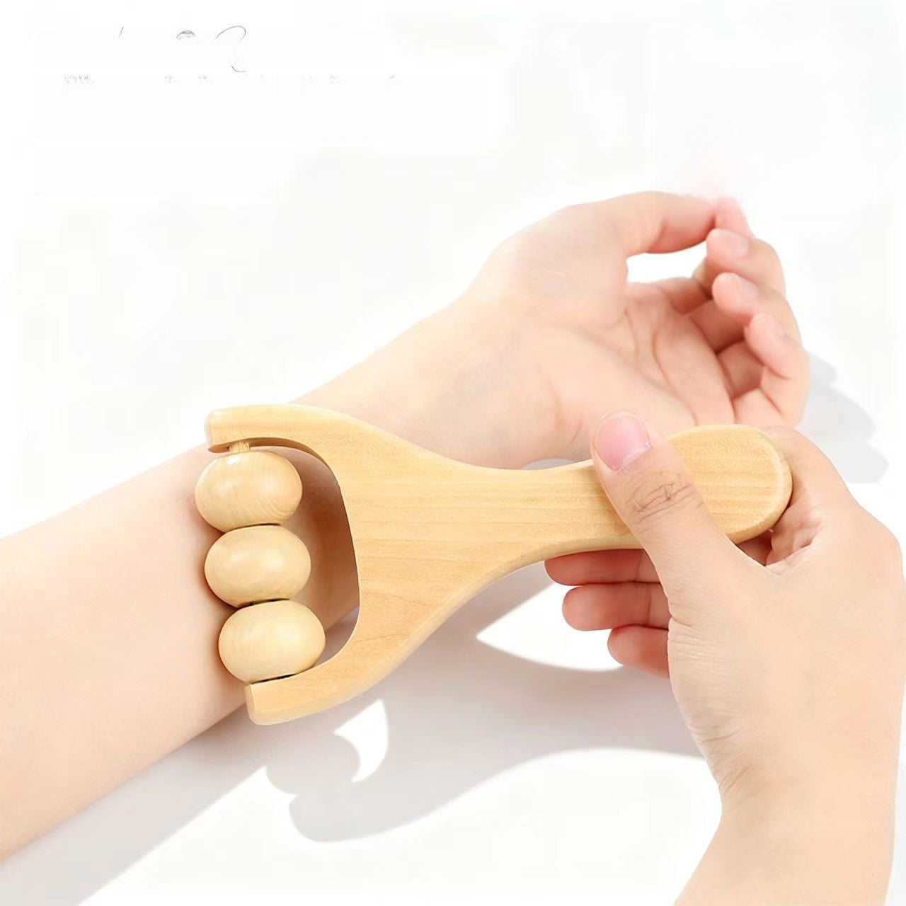 Wooden Triple Ball Massage Roller