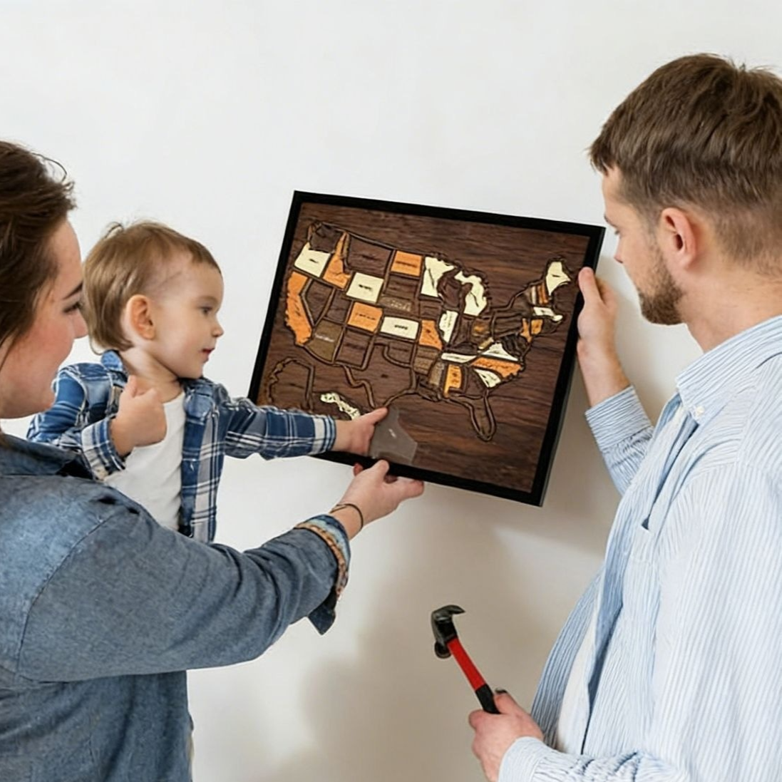 Wooden USA Map Puzzle
