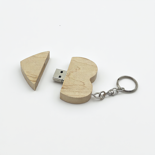 wooden USB drive