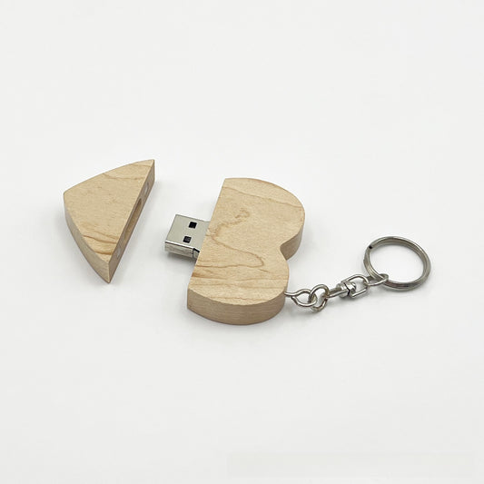 wooden USB drive
