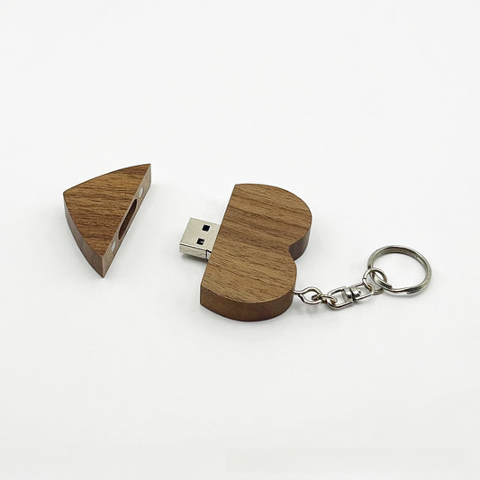 wooden USB drive