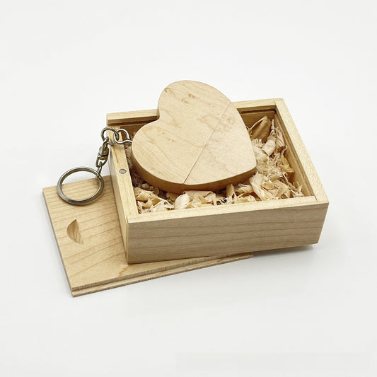 wooden USB drive