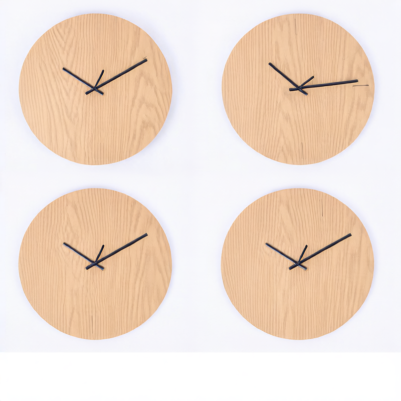 wooden wall clock