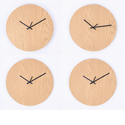 wooden wall clock