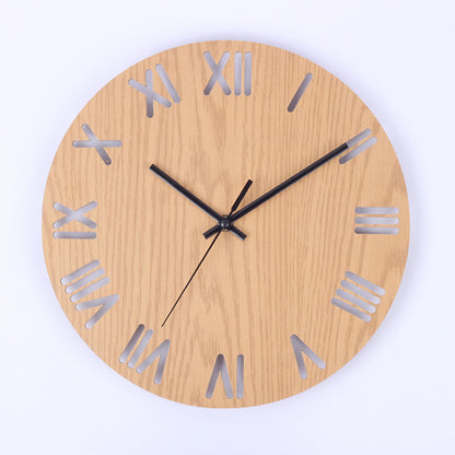 wooden wall clock