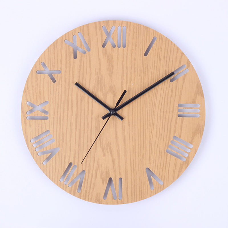 wooden wall clock