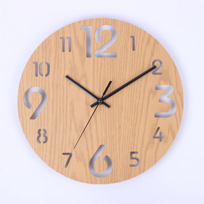 wooden wall clock