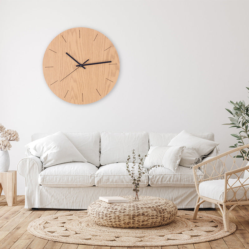 wooden wall clock