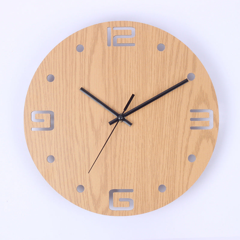 wooden wall clock