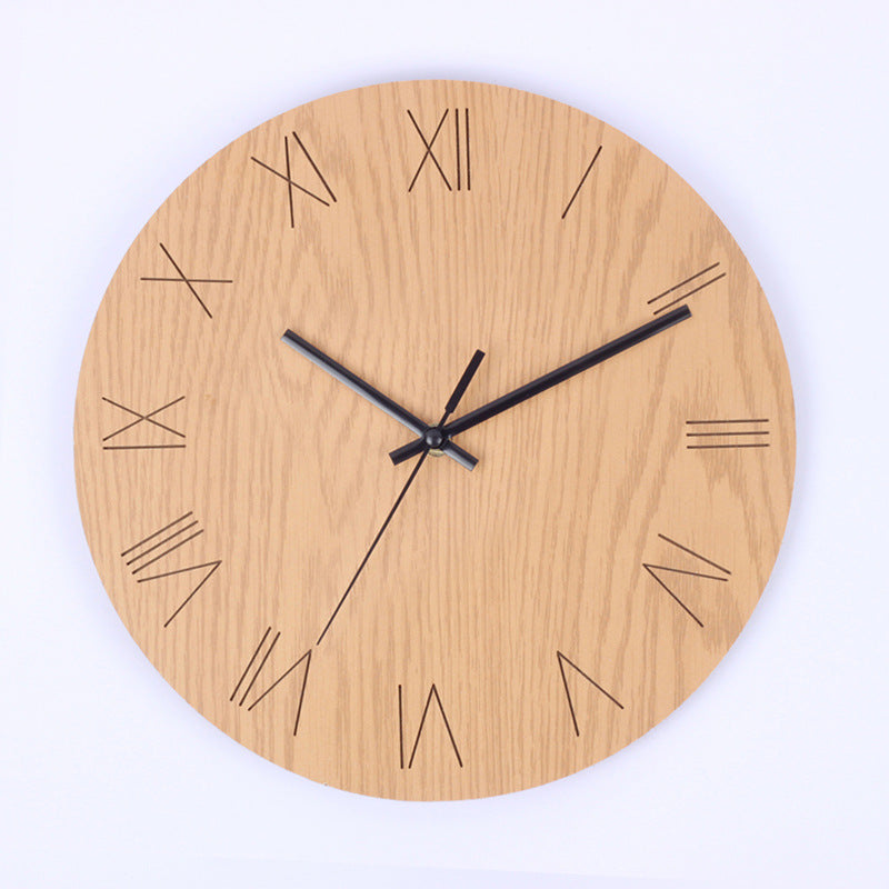 wooden wall clock