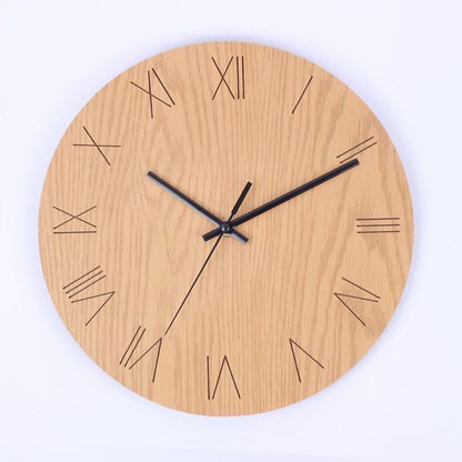 wooden wall clock