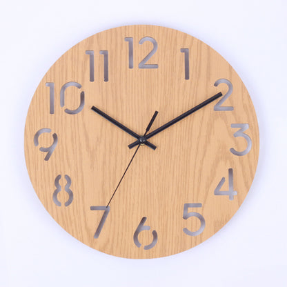 wooden wall clock