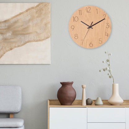 wooden wall clock
